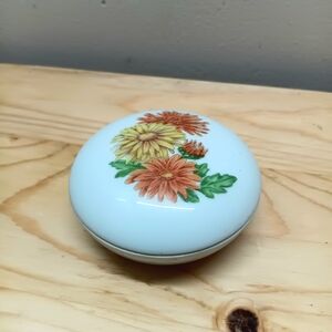 Floral Ceramic Trinket Box